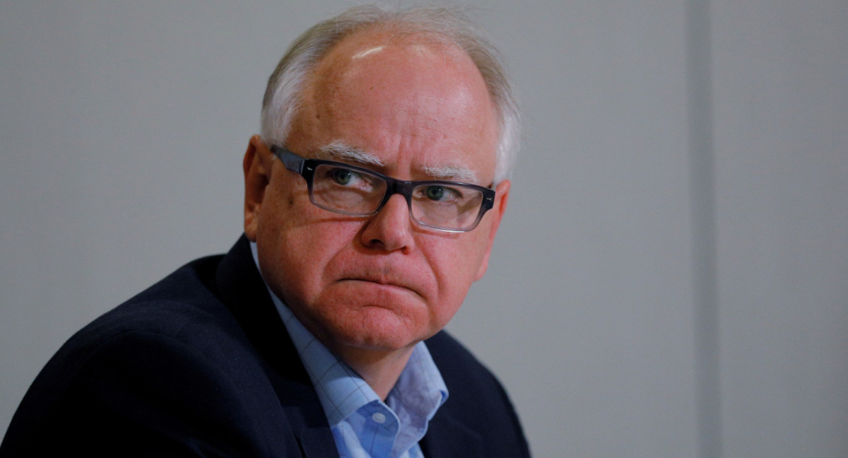 Tim Walz, candidato a vicepresidente de Estados Unidos. Foto: Reuters.