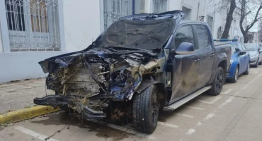 Accidente de tránsito de Brian Farioli, futbolista de Colón. Foto: NA,