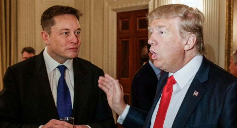 Elon Musk y Donald Trump. Foto: EFE.