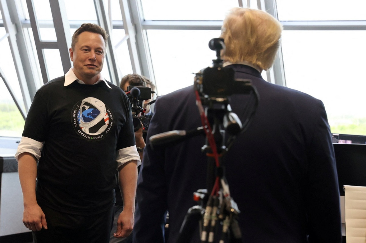 Elon Musk y Donald Trump. Foto: Reuters.