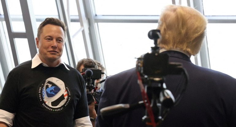 Elon Musk y Donald Trump. Foto: Reuters.