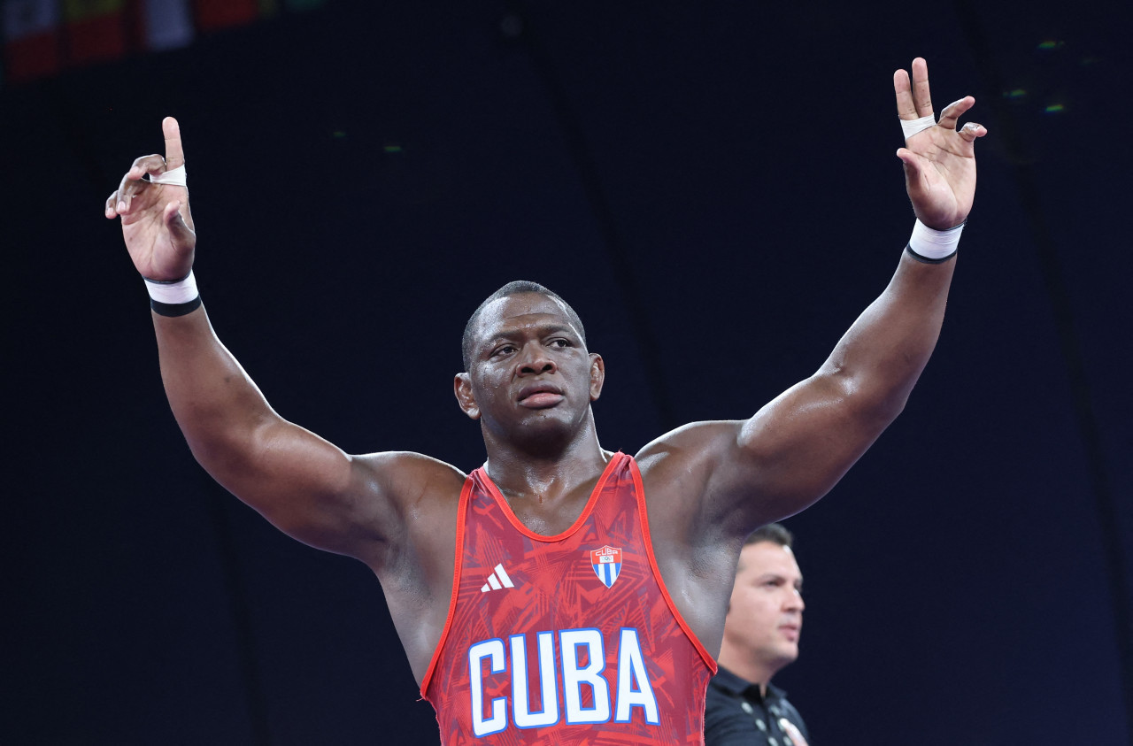 El luchador grecorromano cubano Mijaín López. Foto: Reuters.