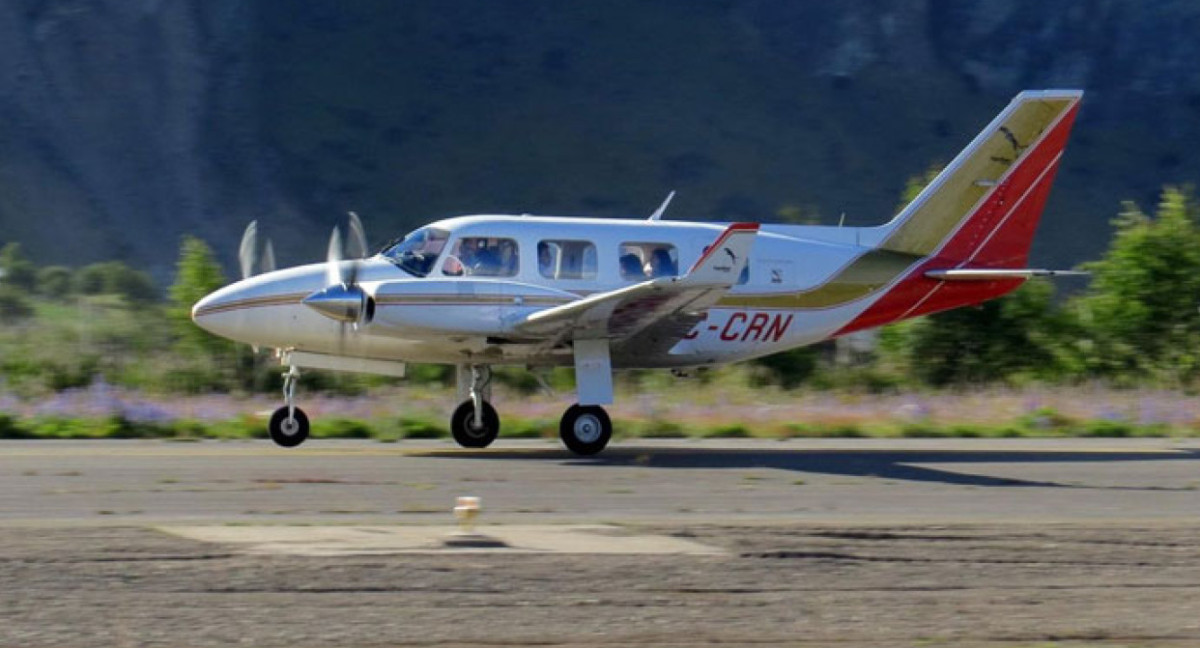 La aeronave era una Piper Navajo. Foto: gentileza emol