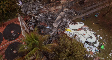 Trágico accidente aéreo en Brasil. Foto: EFE