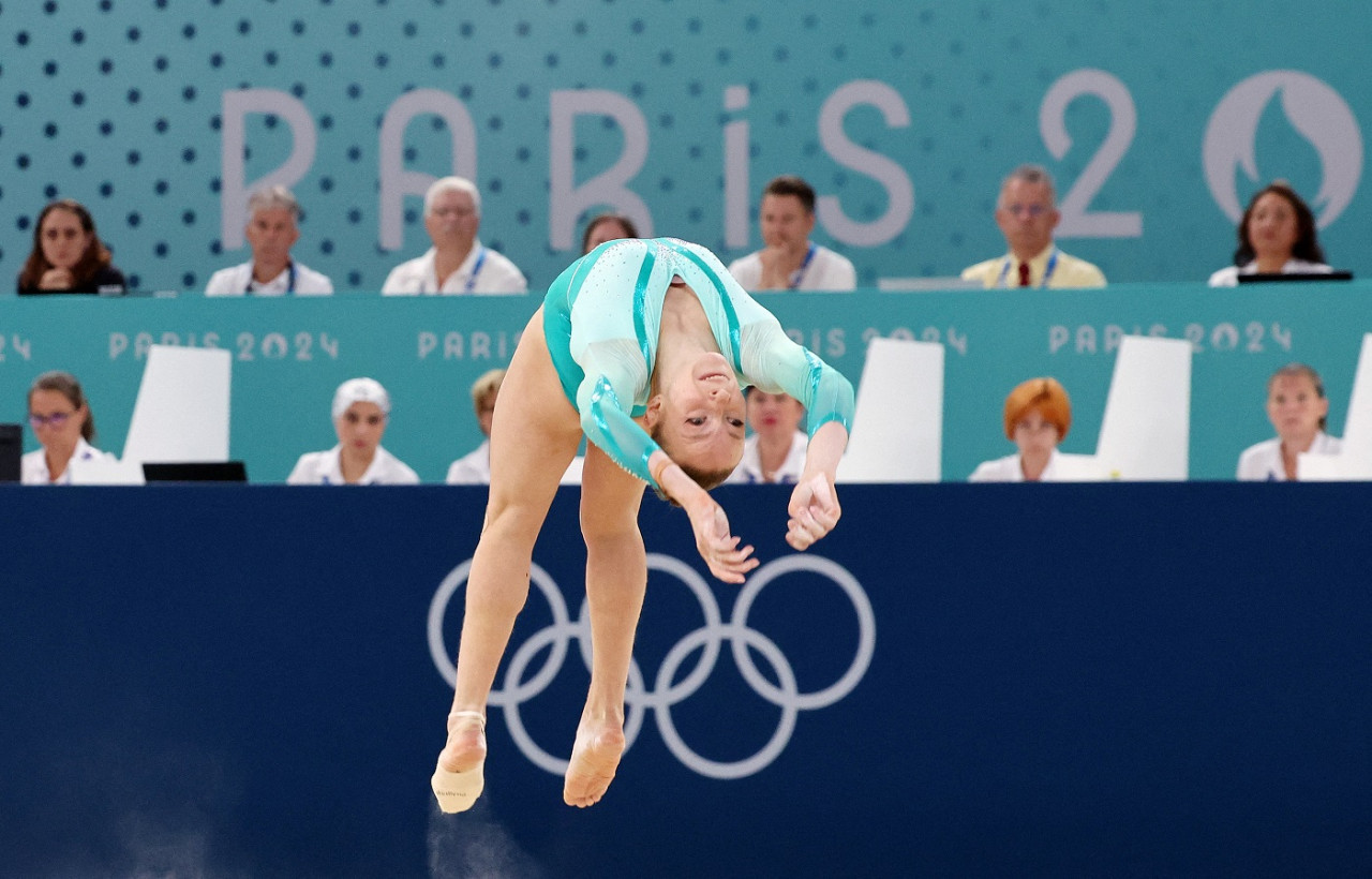 La gimnasta rumana Ana Barbosu se llevó el bronce en los Juegos Olímpicos. Foto: Reuters