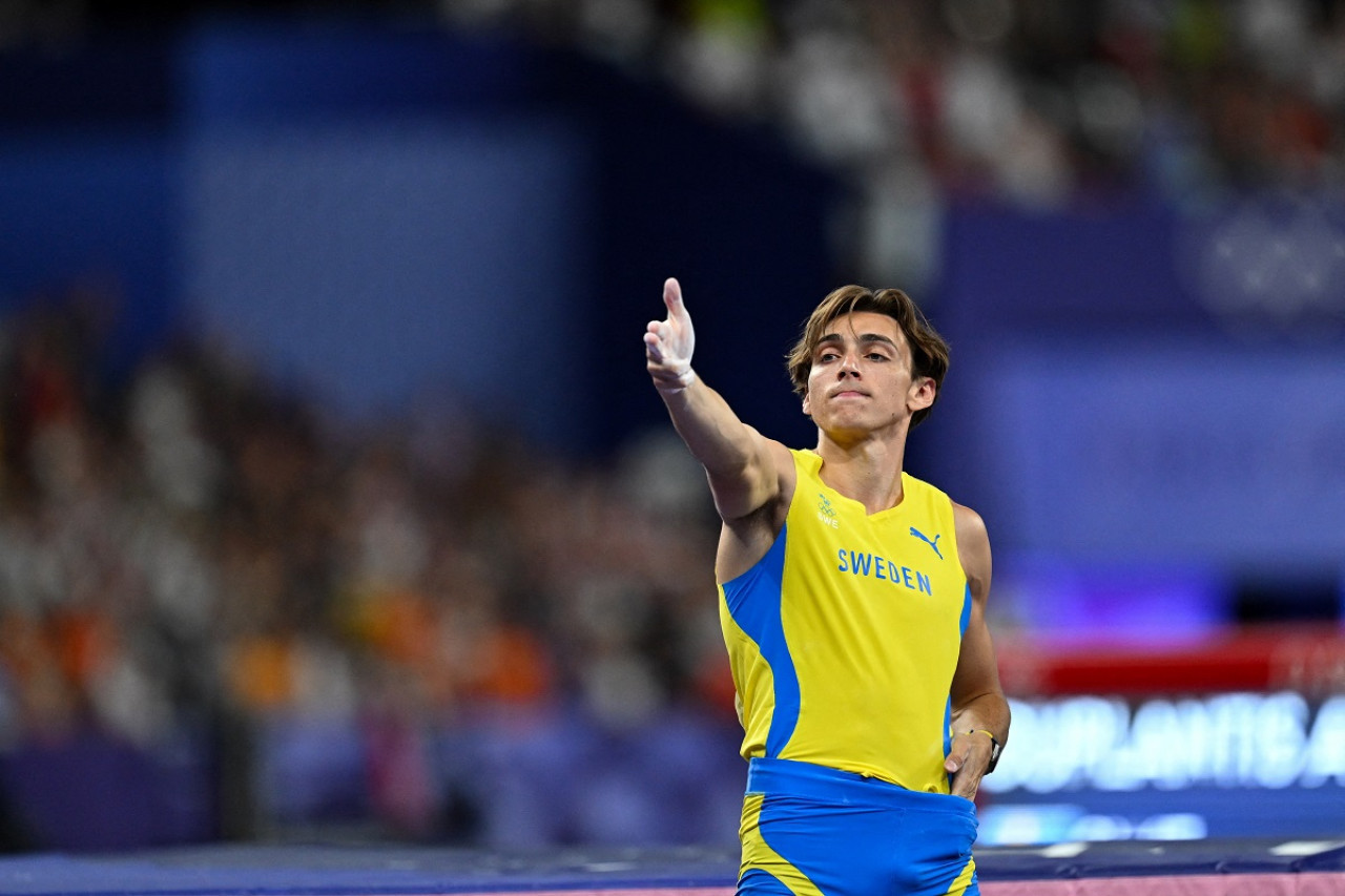 Armand Duplantis; París 2024. Foto: Reuters.