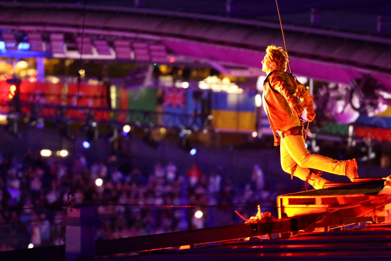 Tom Cruise en el cierre de los Juegos Olímpicos de París 2024. Foto: Reuters