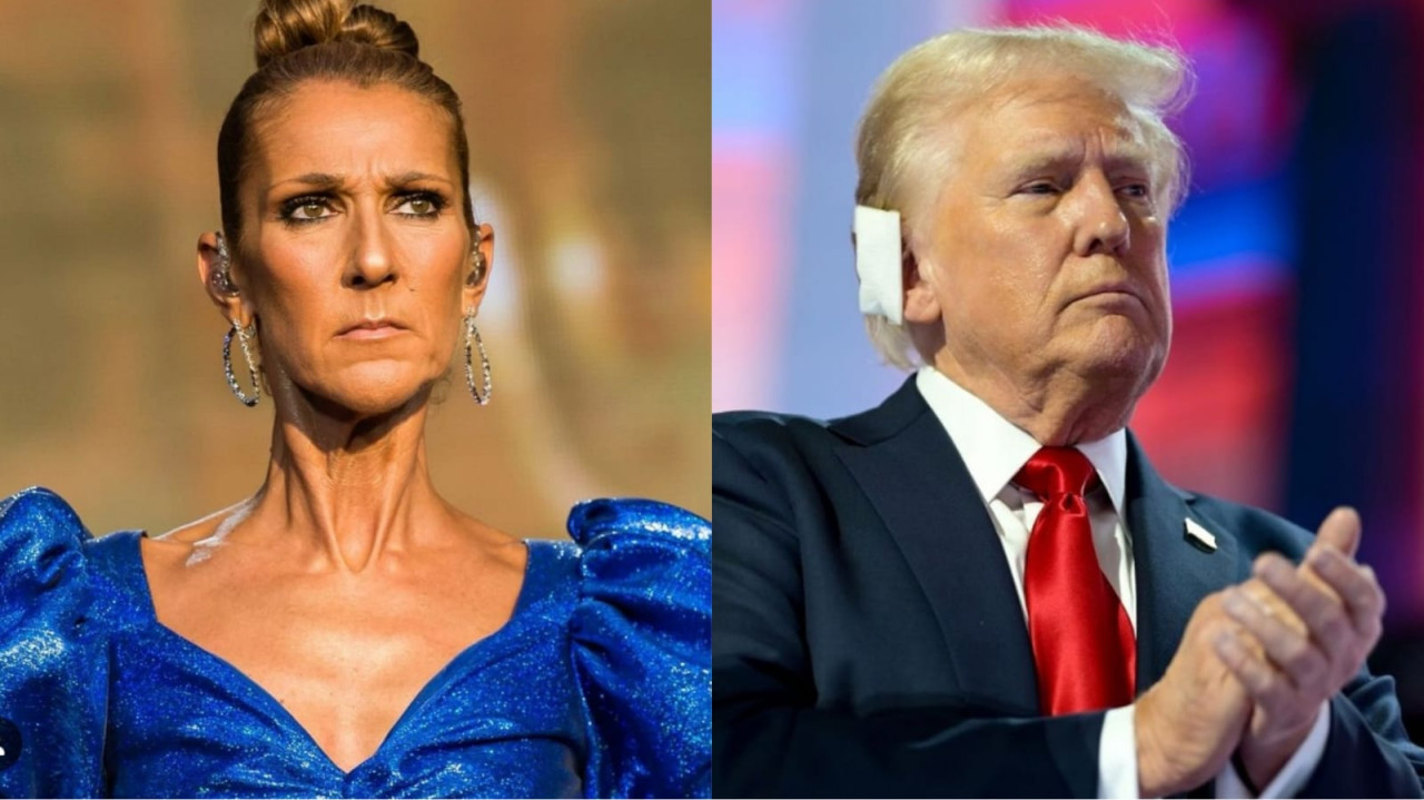 Céline Dion, Donald Trump. Foto: Instagram.