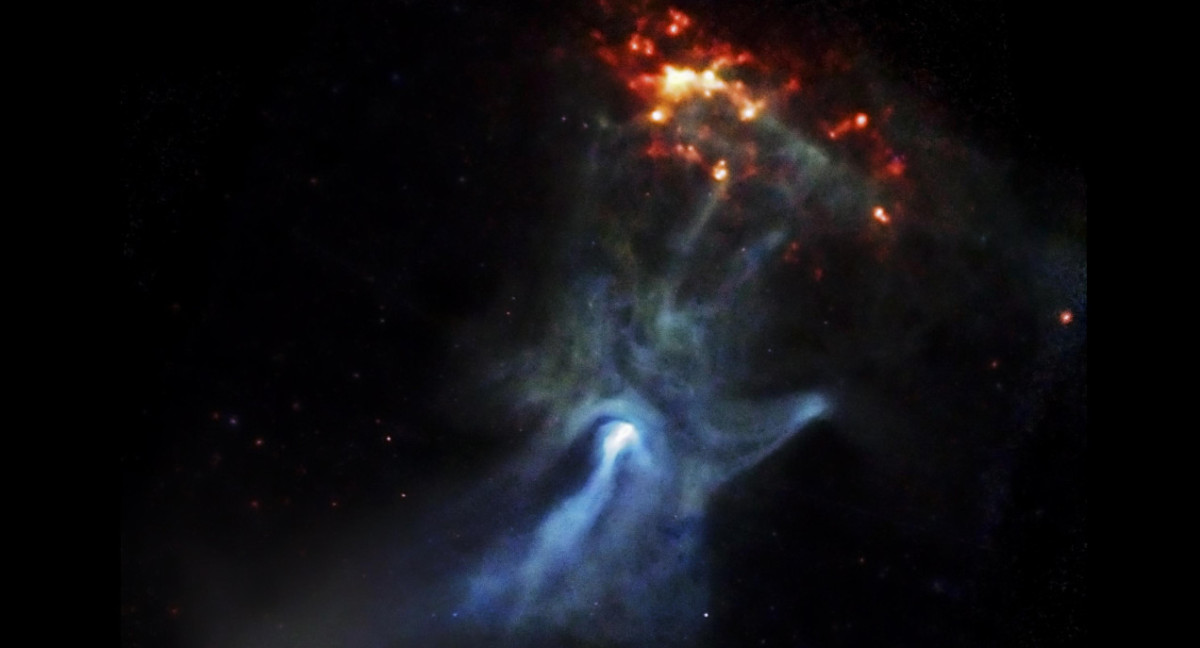 "La mano de Dios" cósmica. Foto: NASA.