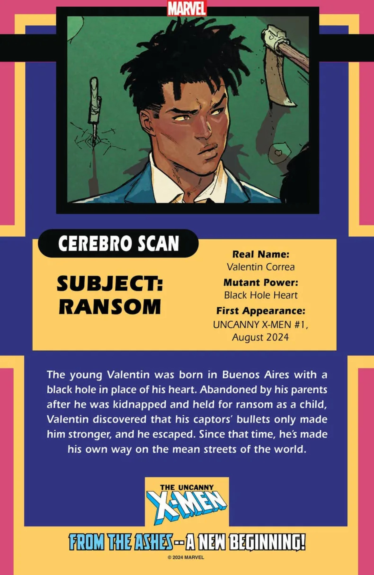 Valentín Correa, alias Ransom. Foto: Marvel.