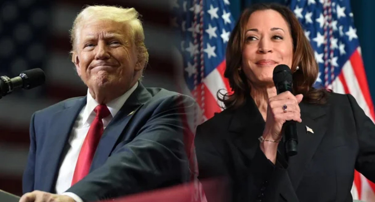 Donald Trump y Kamala Harris, los candidatos a las elecciones en EEUU. Foto: Reuters.