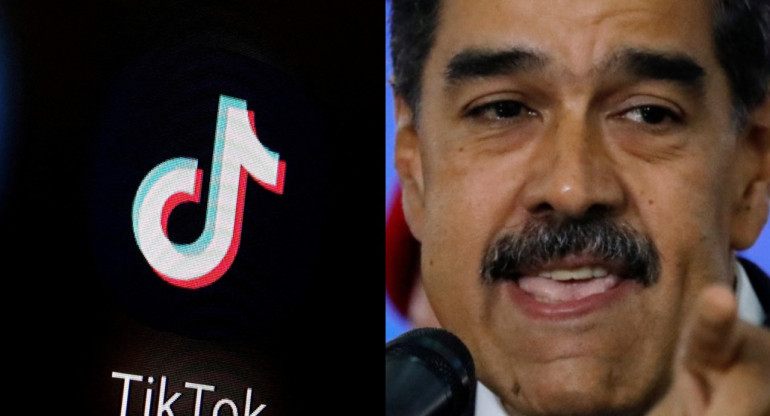 Nicolás Maduro contra TikTok. Fotos: Reuters.