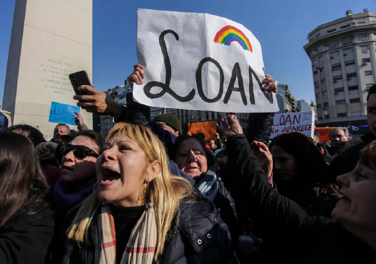 Marcha por Loan. Foto: NA.