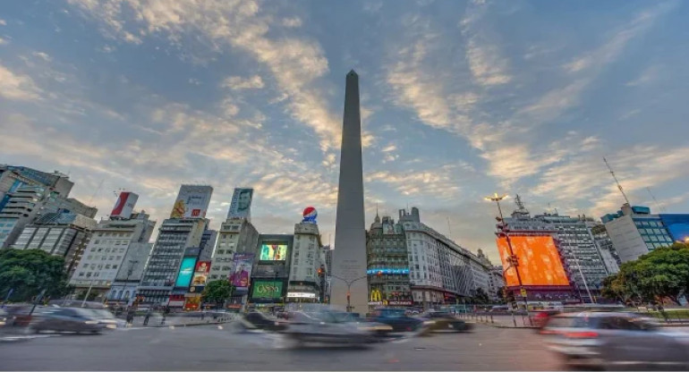 El clima en la Ciudad de Buenos Aires. Foto: NA.