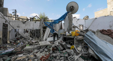 Destrucción en Gaza tras ataques israelíes. Foto: EFE.