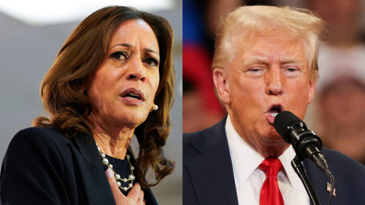 Kamala Harris y Donald Trump, EEUU. Foto: Reuters