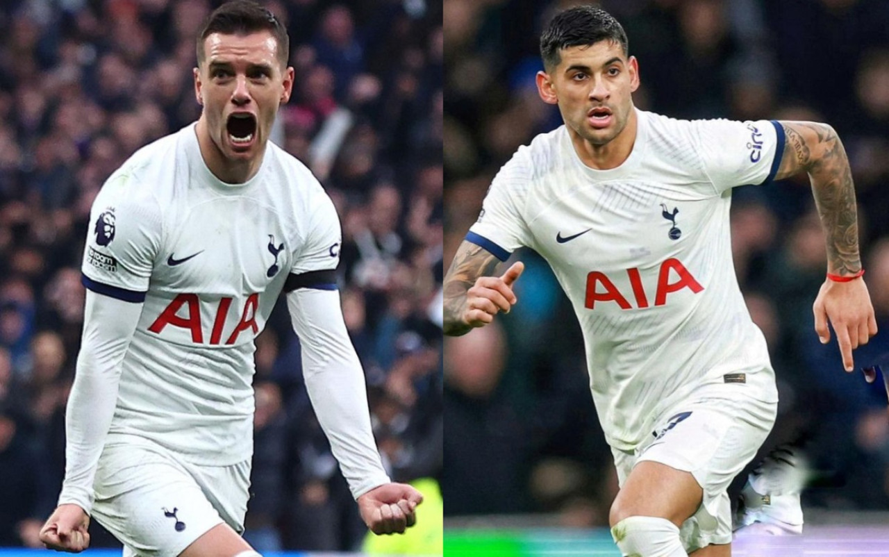 Giovani Lo Celso y Cristian Cuti Romero; Tottenham.