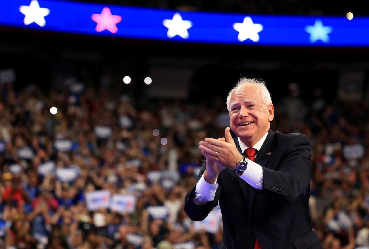 Tim Walz, candidato a vicepresidente de Estados Unidos. Foto: Reuters.