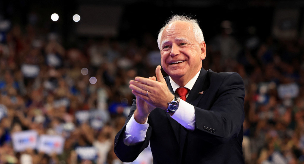 Tim Walz, candidato a vicepresidente de Estados Unidos. Foto: Reuters.