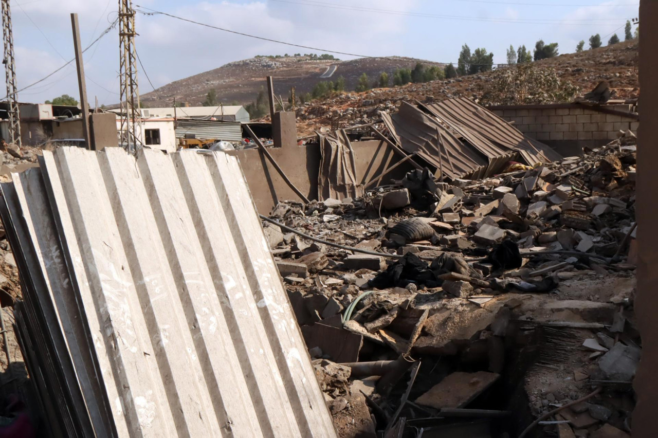 Ataque de Israel al sur de Libano. Foto: EFE.