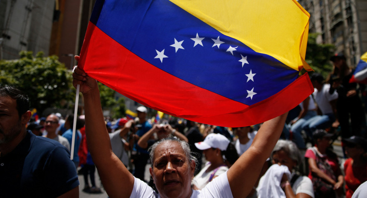 Marcha en Venezuela contra los resultados de las elecciones presidenciales. Foto: REUTERS.