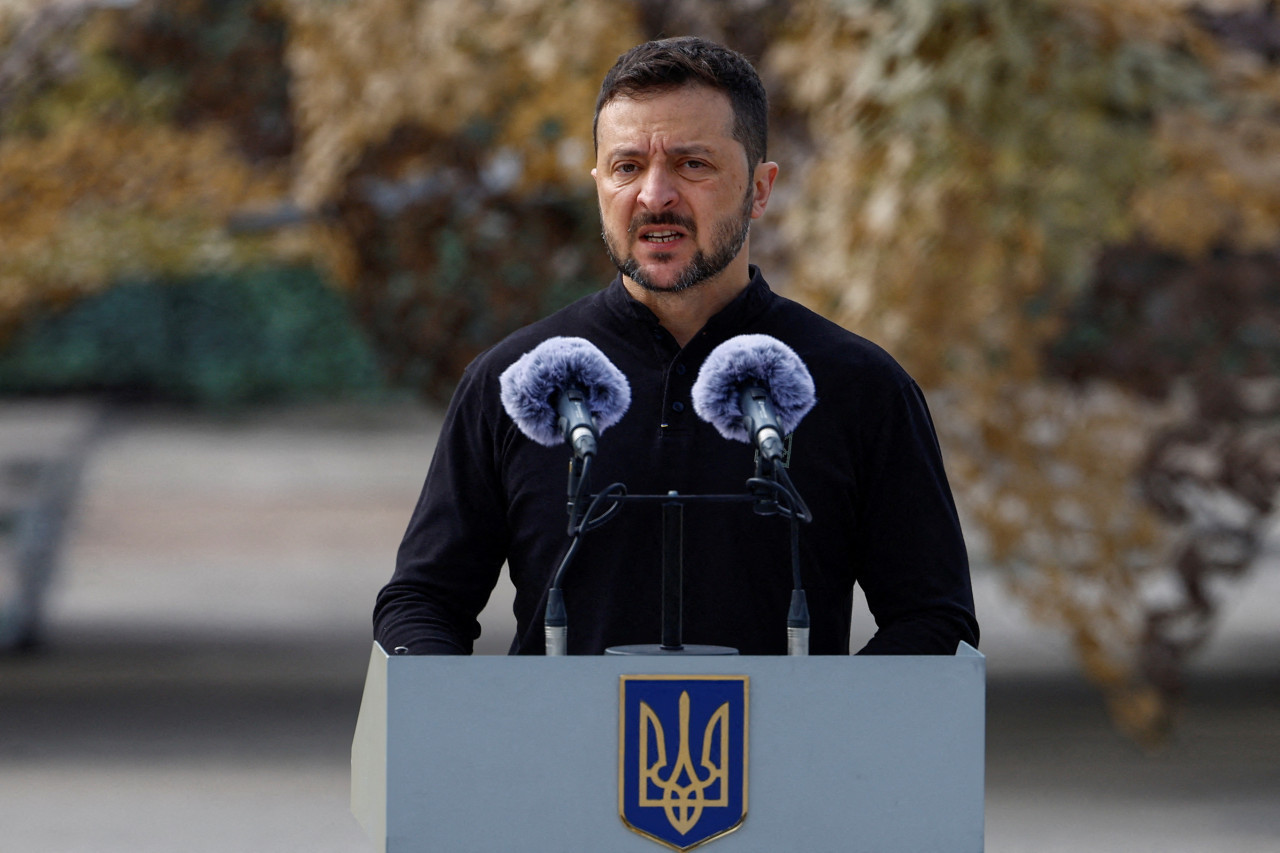 Volodimir Zelenski, presidente de Ucrania. Foto: Reuters.