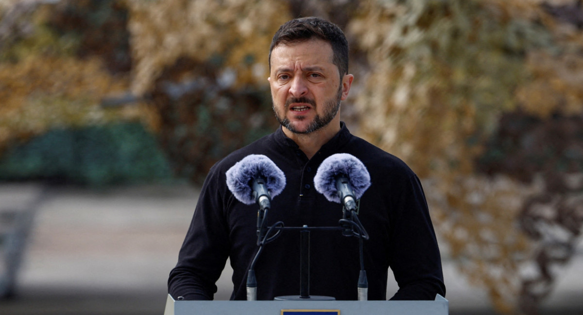 Volodimir Zelenski, presidente de Ucrania. Foto: Reuters.