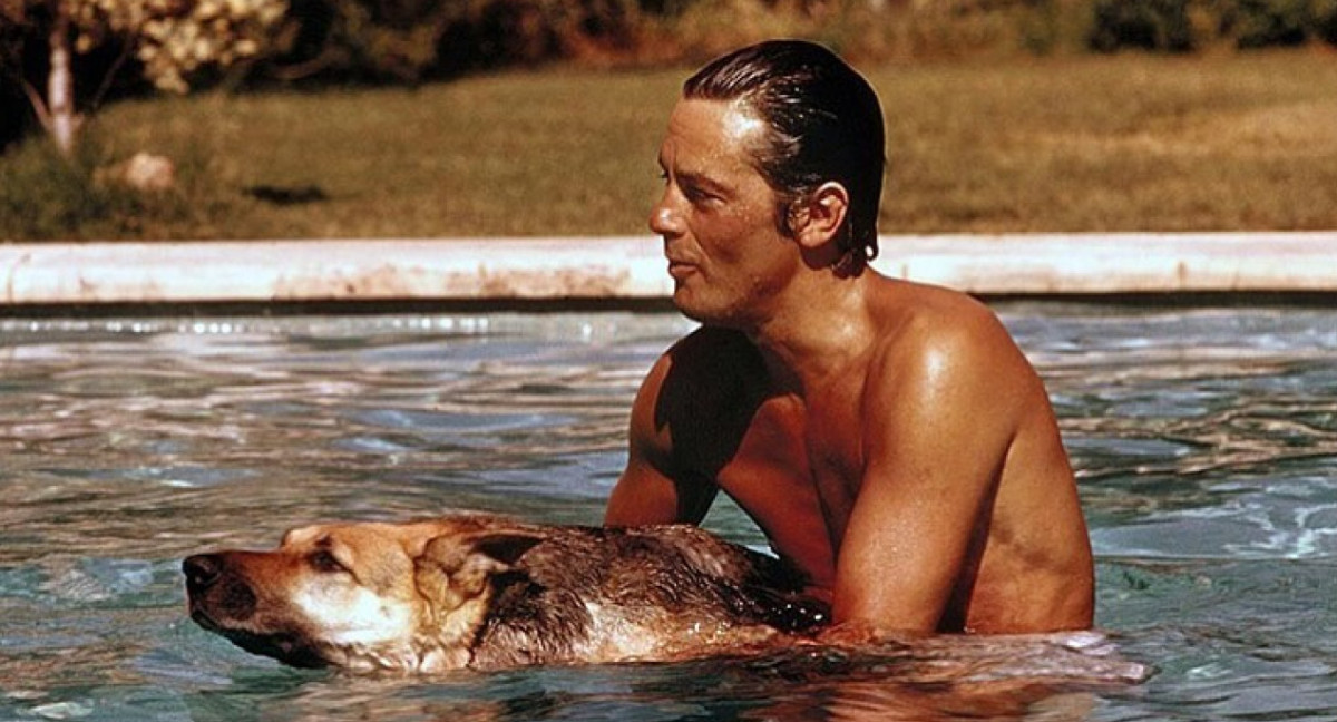 Alain Delon y Loubo. Foto: Instagram @alaindelondaily_.