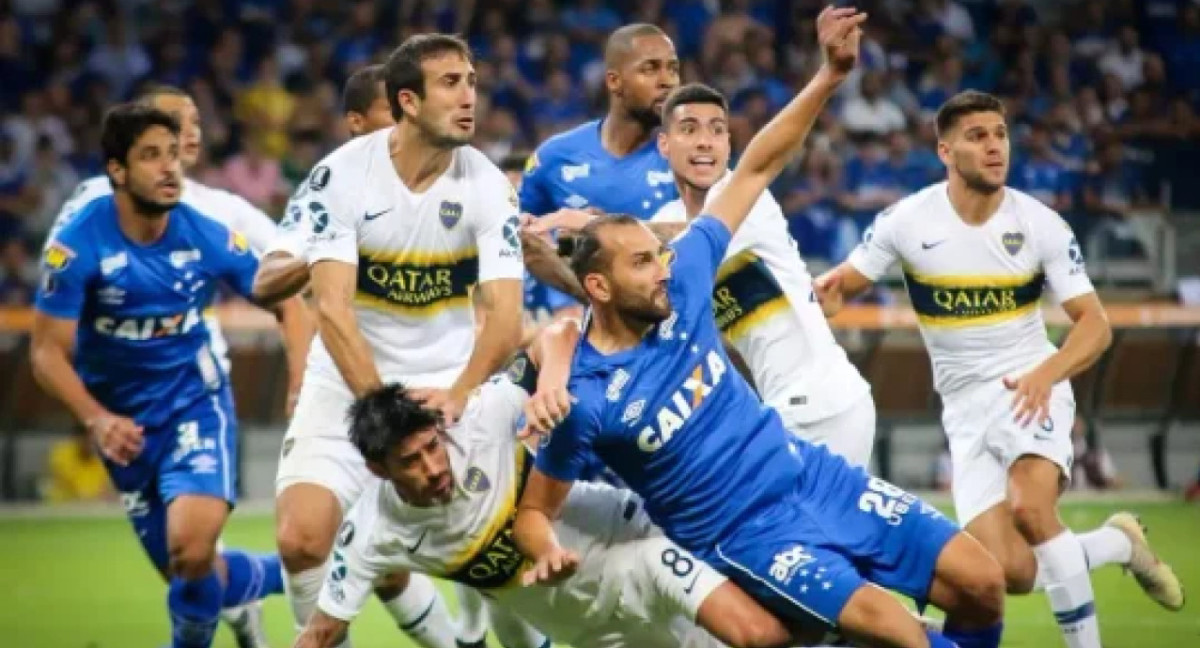 El último cruce entre Boca y Cruzeiro fue en la Copa Libertadores 2018. Foto: NA.