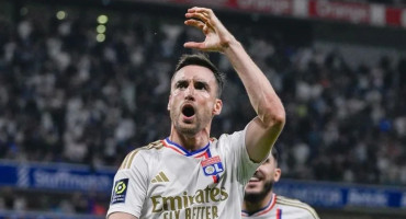 Nicolás Tagliafico en el Olympique de Lyon. Foto: NA.