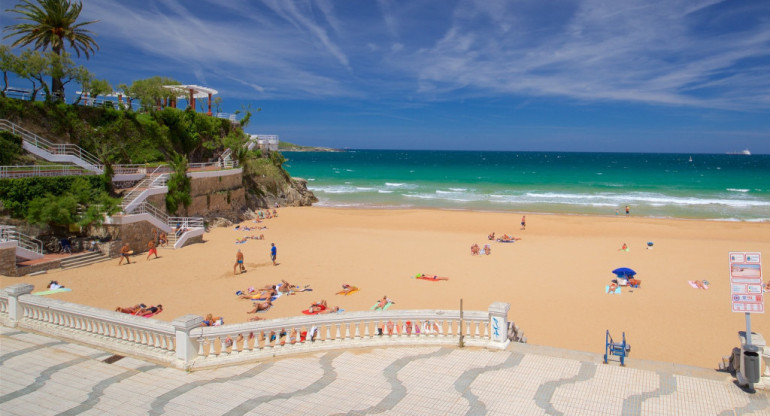 Playa de Santander, España. Fuente: X