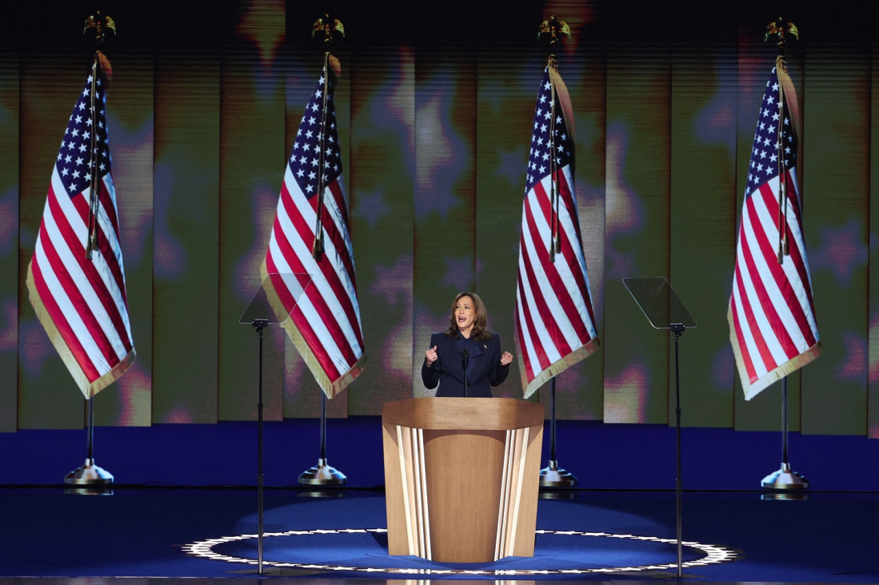 Kamala Harris, candidata a presidenta de Estados Unidos. Foto: Reuters