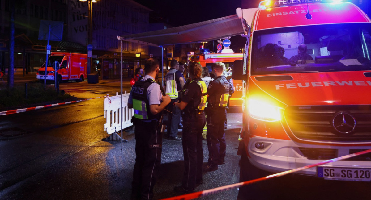 Ataque con cuchillo en un festival en Solingen (Alemania). Foto: Reuters