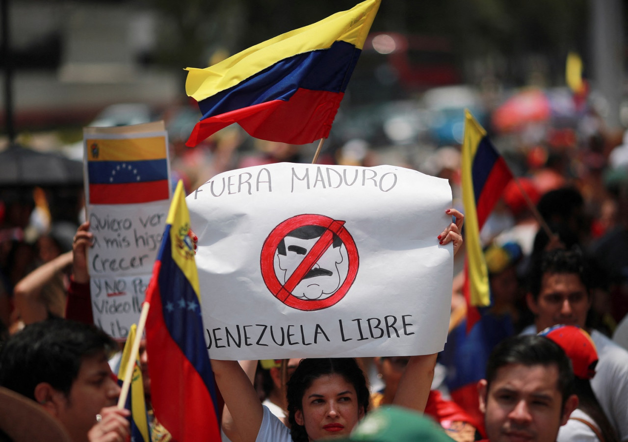 Manifestaciones contra Nicolás Maduro; elecciones en Venezuela. Foto: Reuters