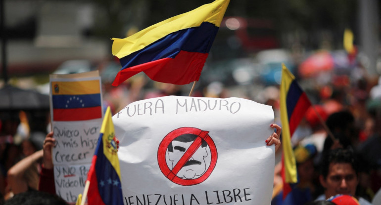 Manifestaciones contra Nicolás Maduro; elecciones en Venezuela. Foto: Reuters