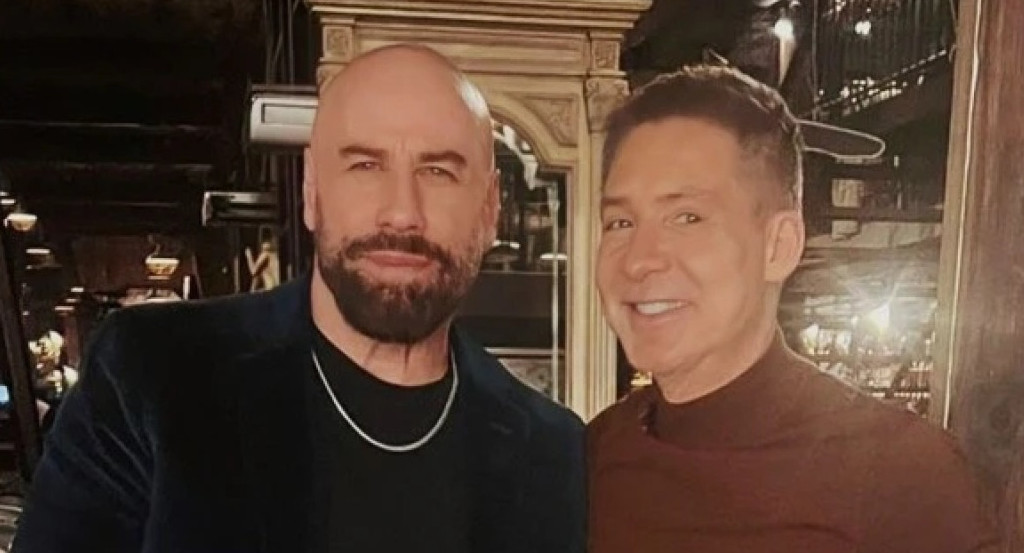 El encuentro de Suar con Travolta. Fuente: Instagram