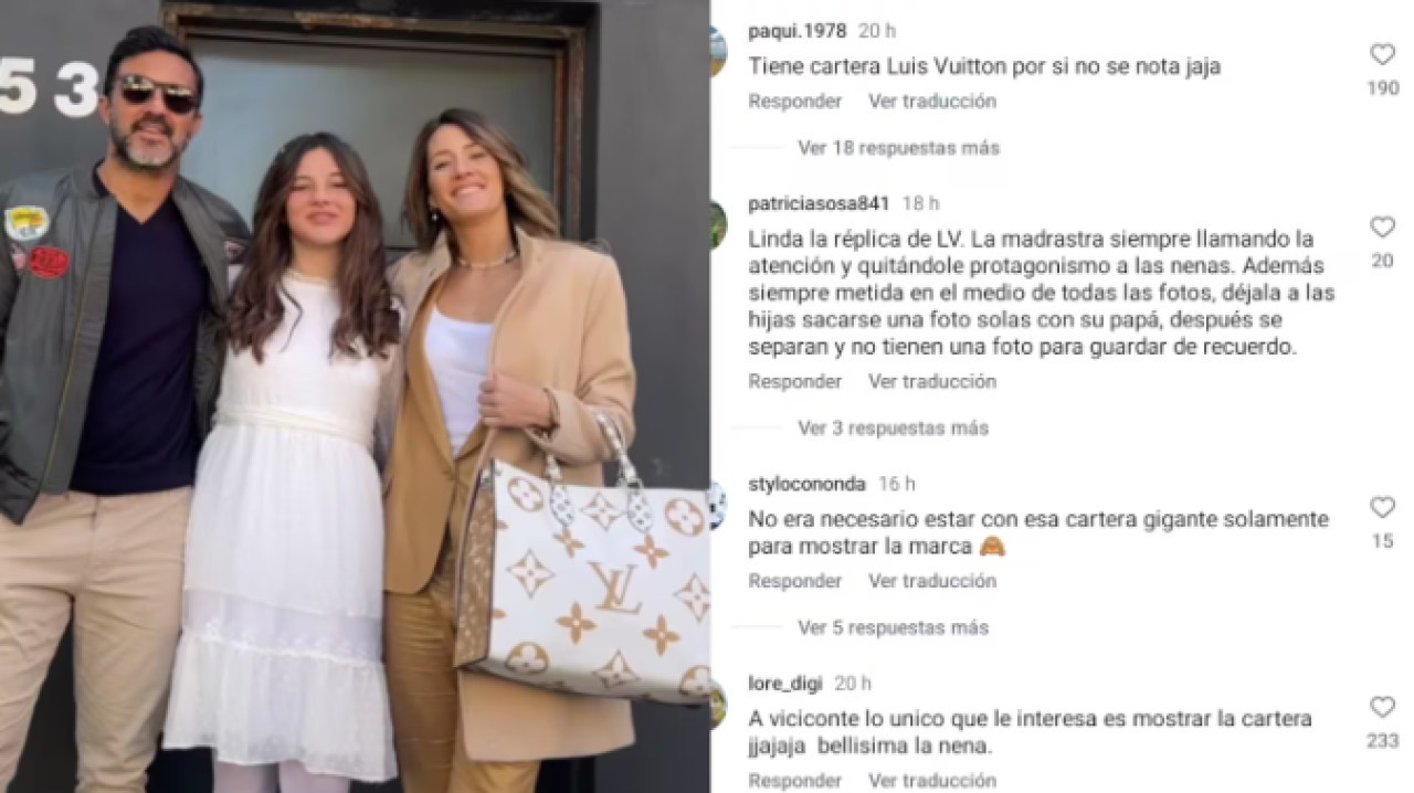 Las críticas hacia Mica Viciconte por mostrar su cartera de Louis Vuitton. Foto: captura Instagram/micaviciconte