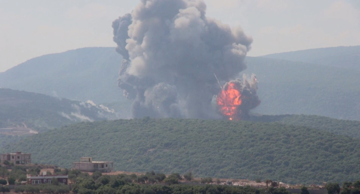 Ataque de Israel en el Líbano a modo de respuesta a Hezbollah. Foto: Reuters.