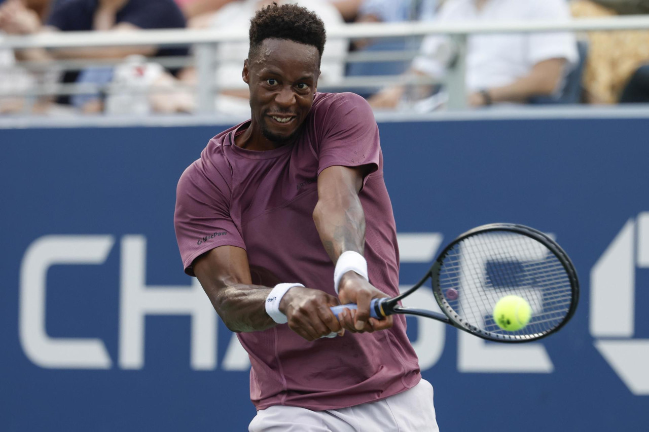 Gael Monfils tuvo un gran partido frente a Schwartzman. Foto: EFE.