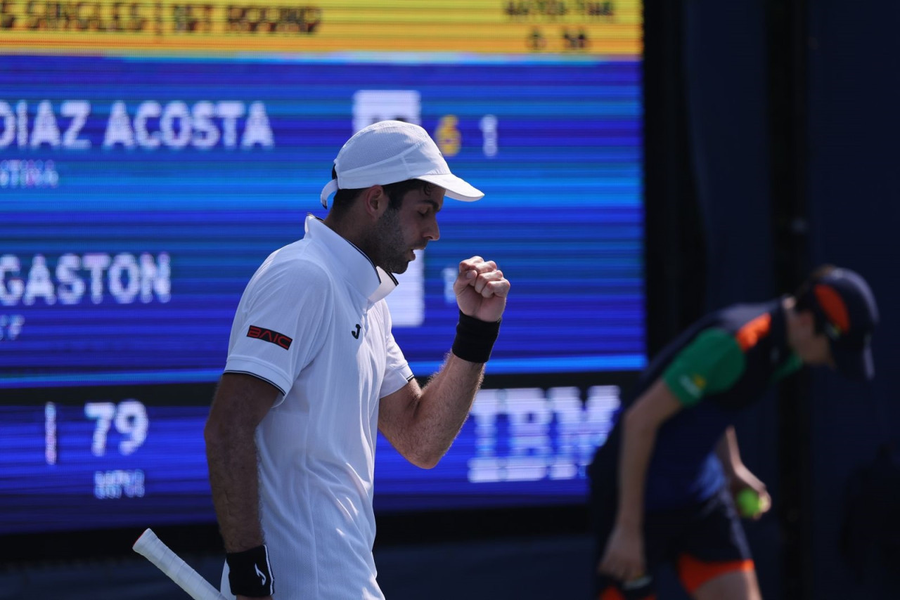 Facundo Díaz Acosta en el US Open. Foto: @dinogarciany.