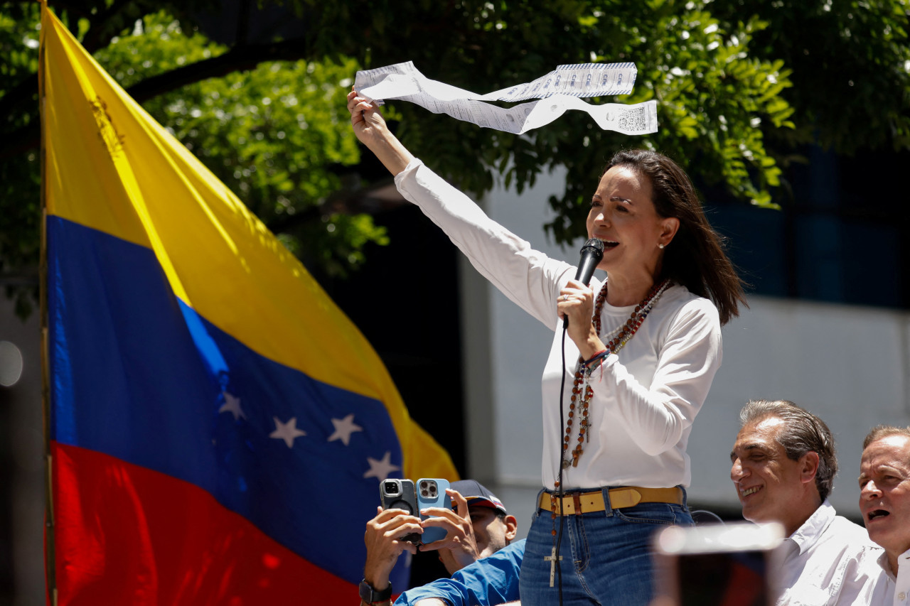 María Corina Machado. Foto: REUTERS.