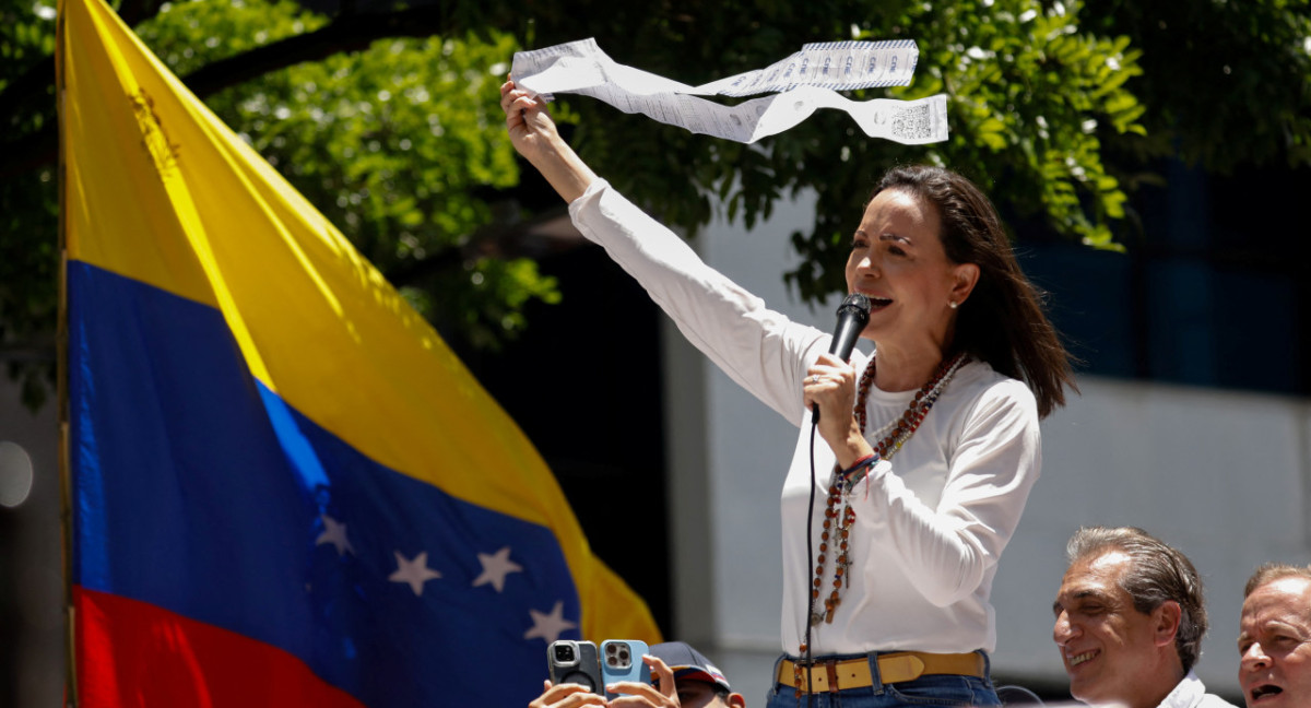 María Corina Machado. Foto: REUTERS.