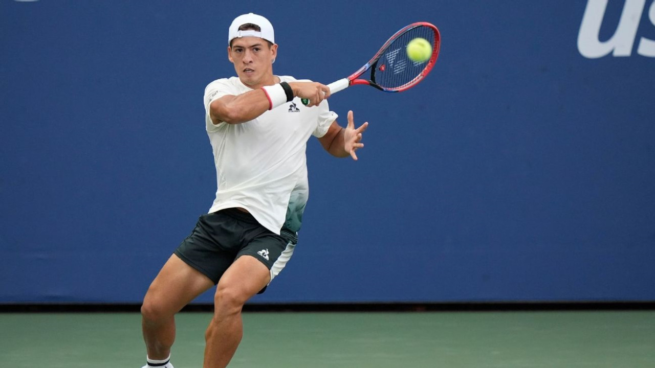 Sebastián Báez en el US Open.