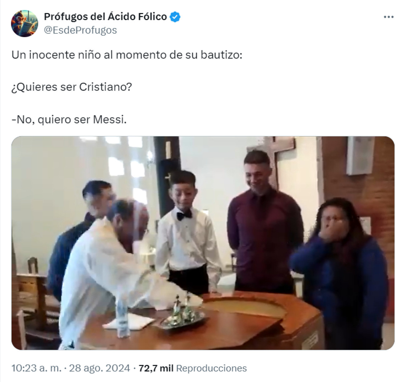 El posteo que se volvió viral en redes. Foto: captura X.