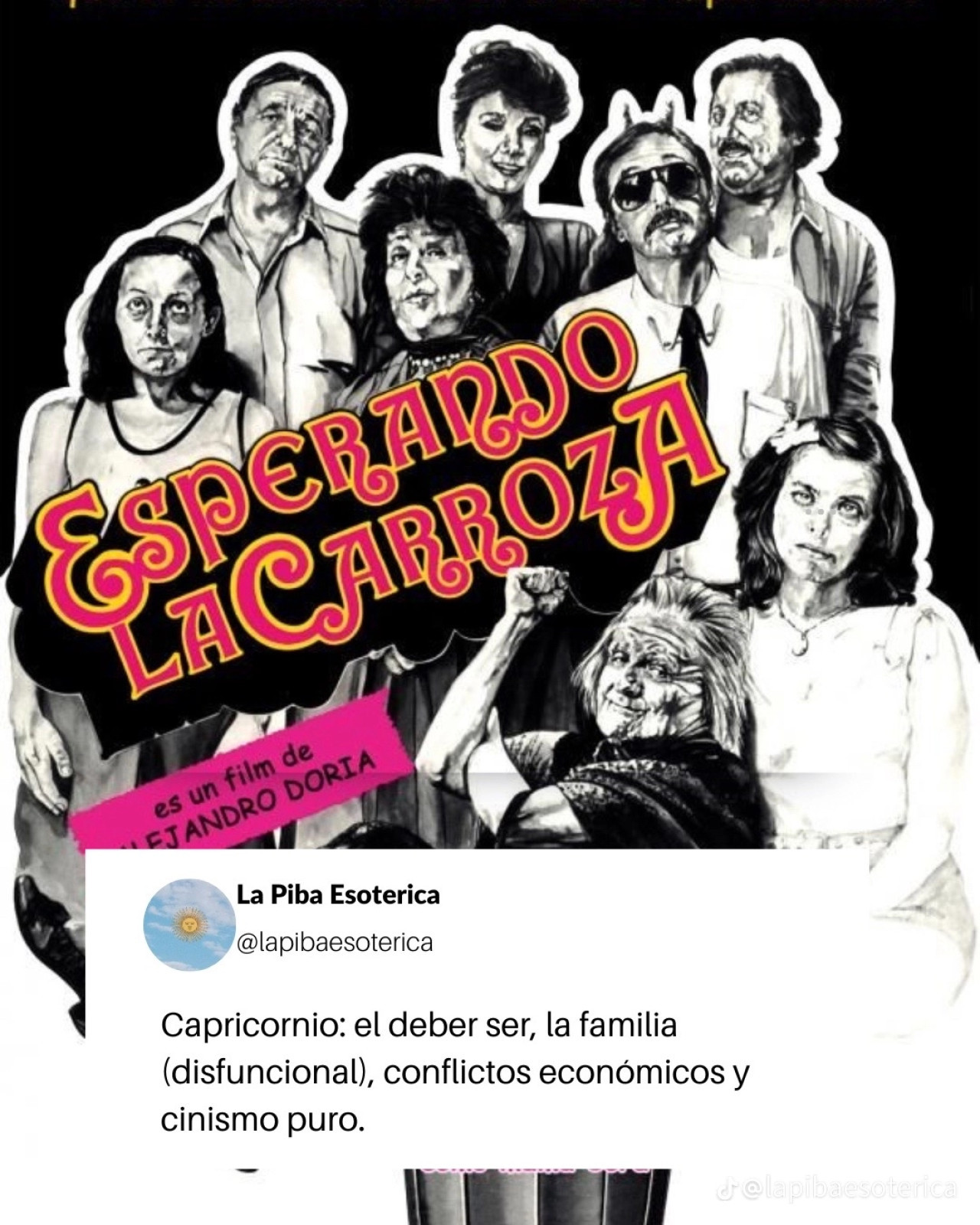 Capricornio: Esperando la carroza. Foto TikTok @lapibaesoterica.