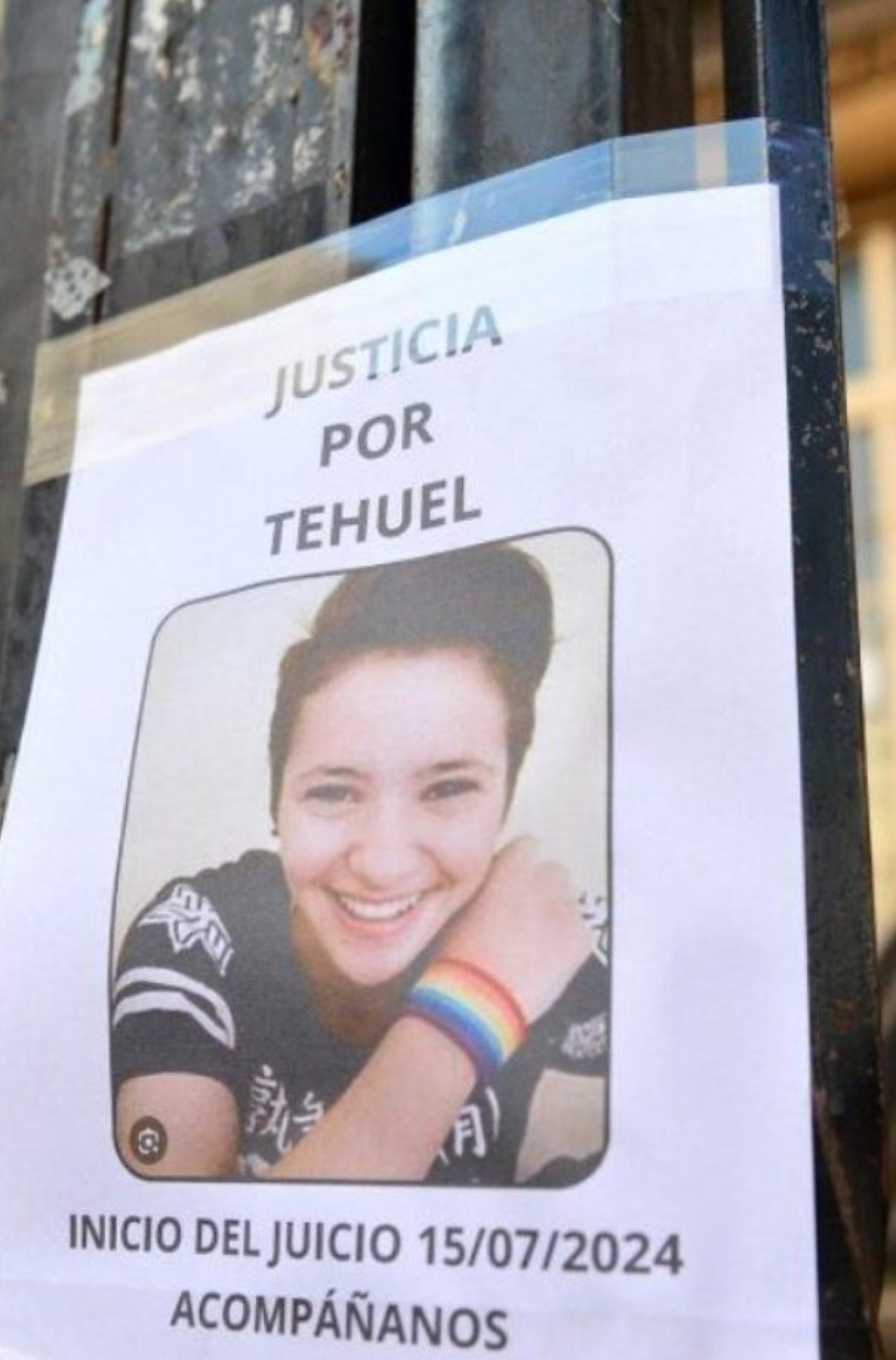 Pedido de justicia por Tehuel de la Torre. Foto: X @Hechosanderecho