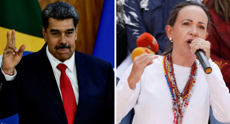 Nicolás Maduro y María Corina Machado - Elecciones en Venezuela