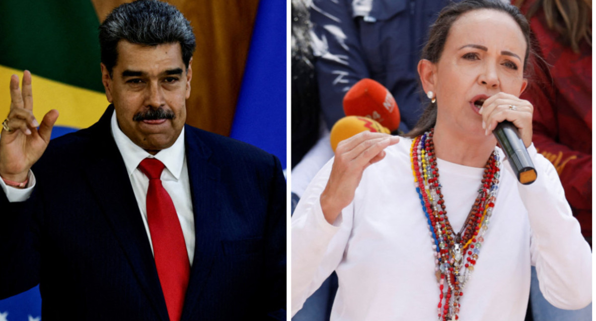 Nicolás Maduro y María Corina Machado - Elecciones en Venezuela