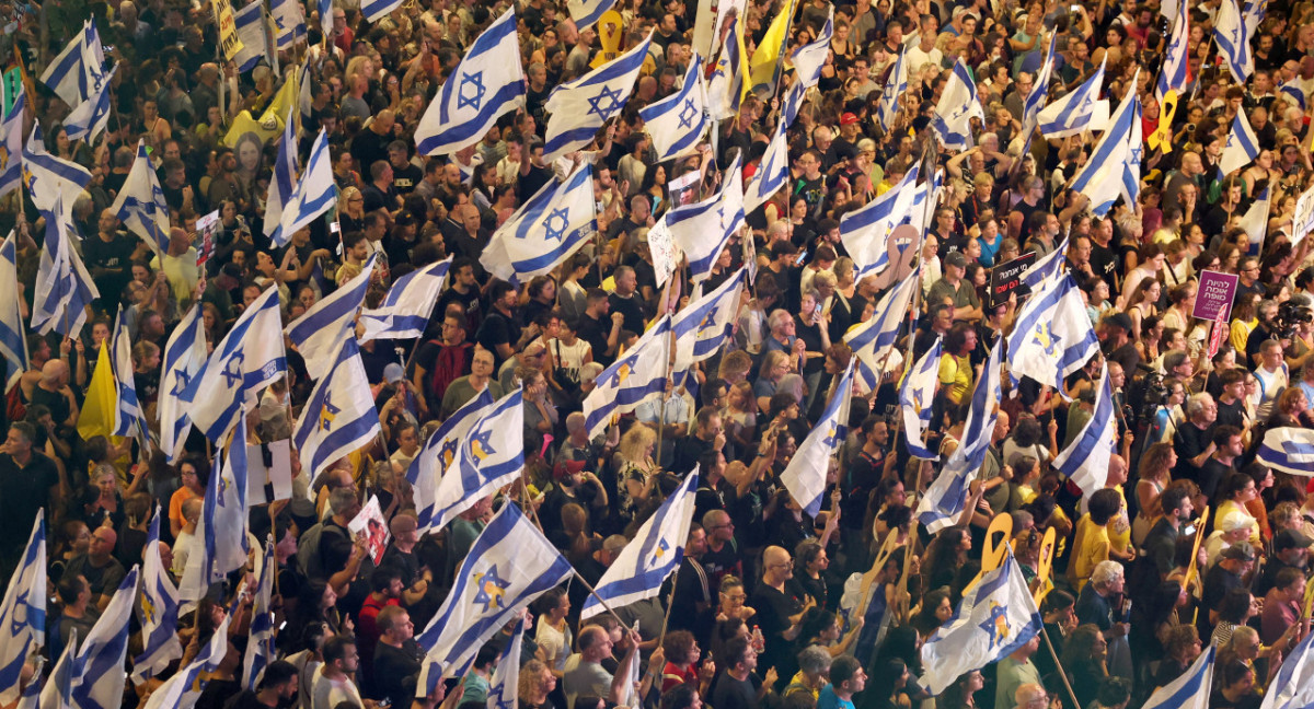 Protestas contra el Gobierno en Israel. Foto: Reuters.