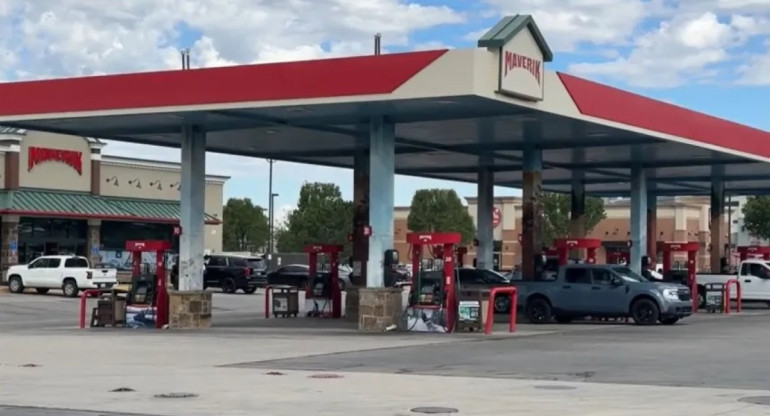 Estación de servicio de Utah donde un niño se disparó a sí mismo con el arma de su madre. Foto: Telemundo Utah